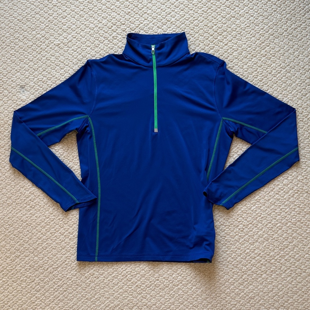 Ralph Lauren- Tennis/Golf Blue Quarter-Zip Pullover